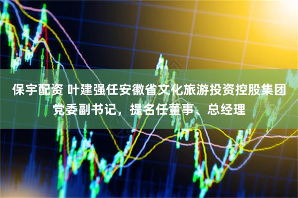 保宇配资 叶建强任安徽省文化旅游投资控股集团党委副书记，提名任董事、总经理